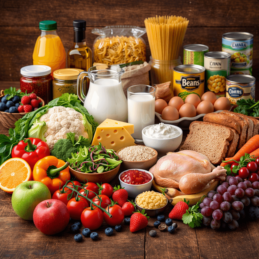 Productos alimentarios para el comercio mayorista internacional