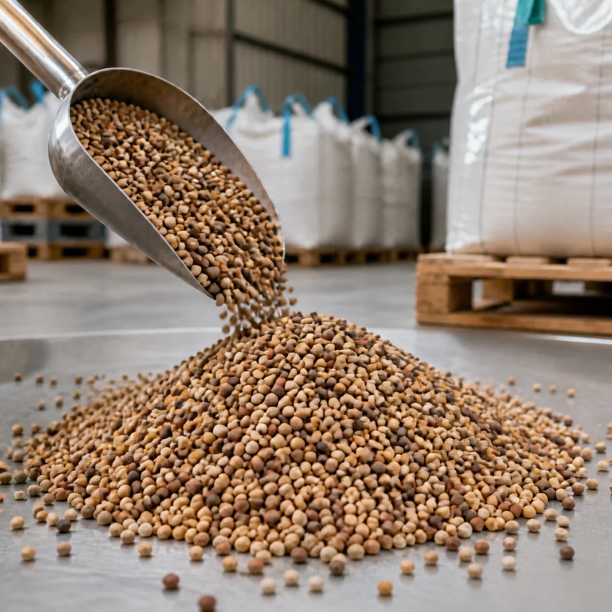 Compound NPK fertilizer granules