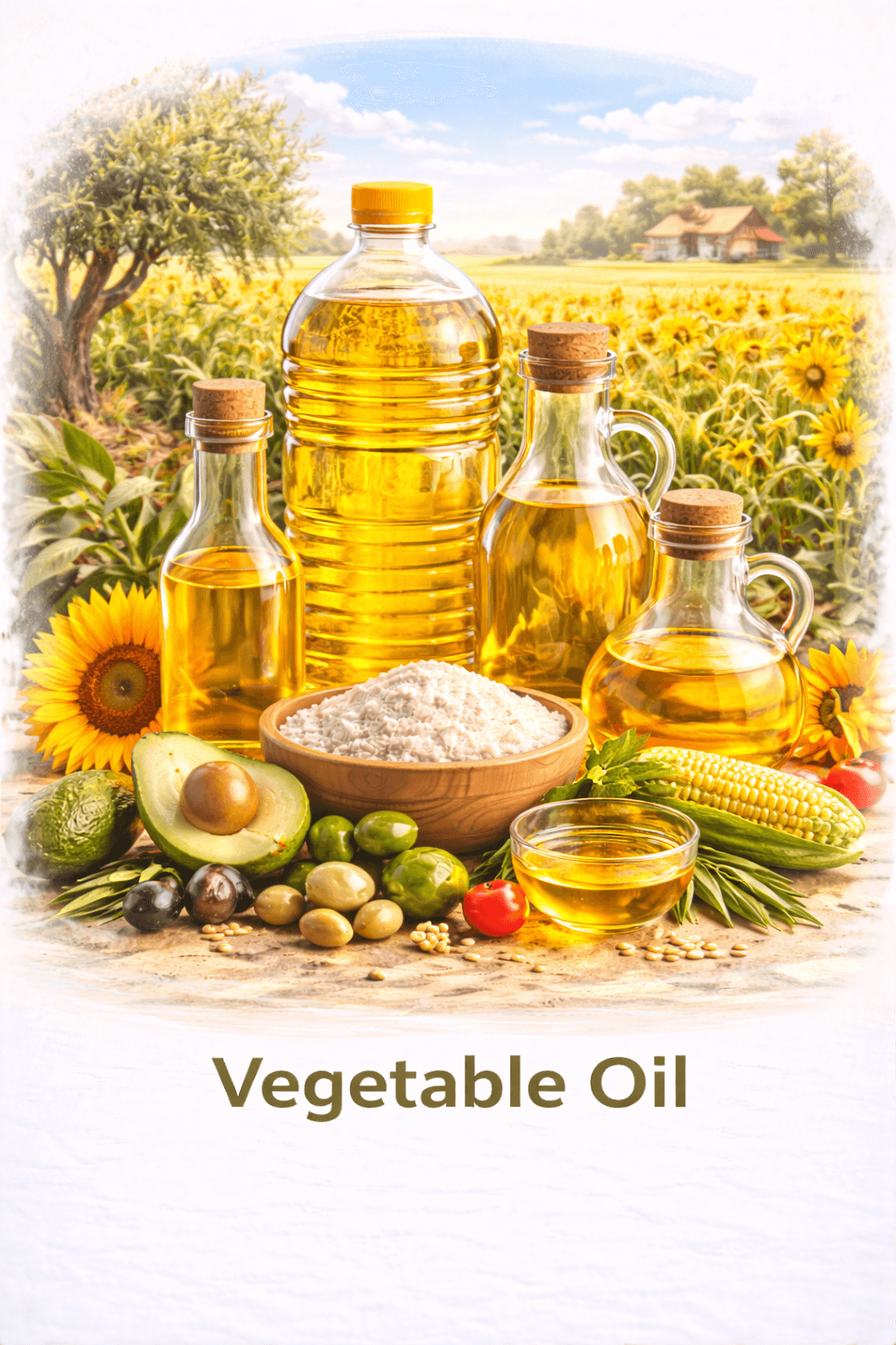 Refined sunflower vegetable oil