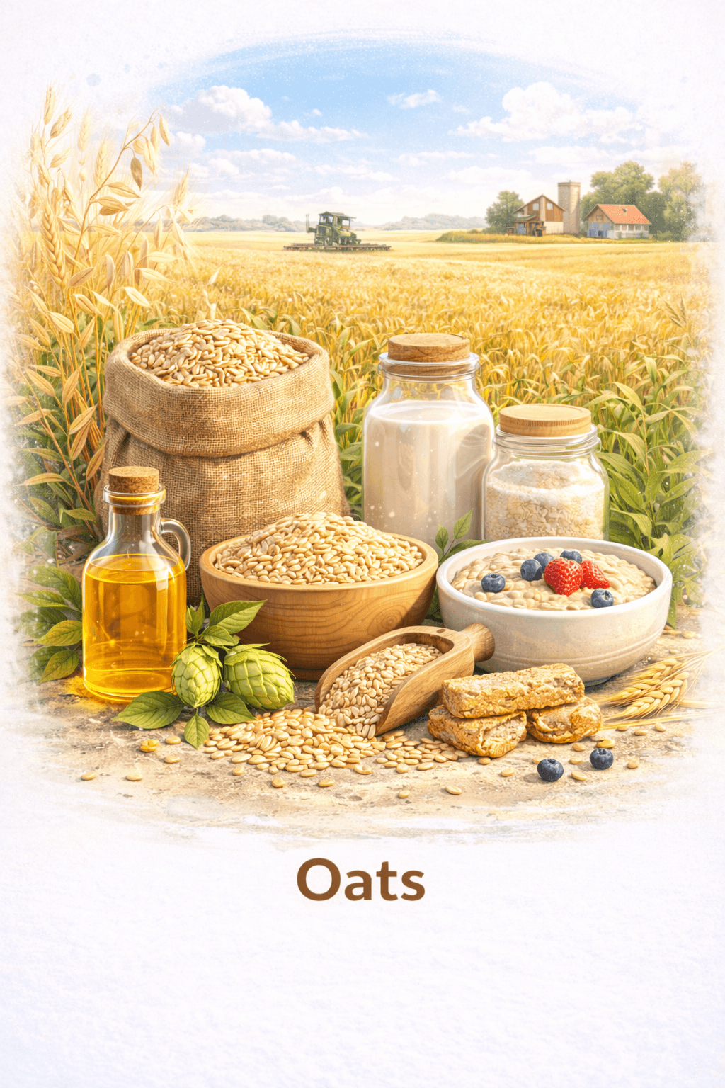 Food-grade and feed-grade oats