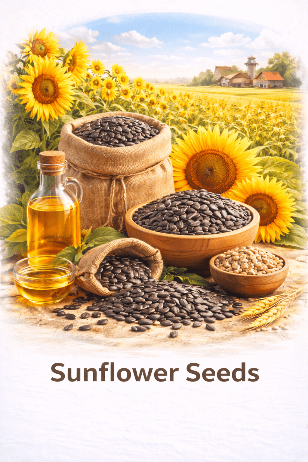 Sunflower seeds for processing and export