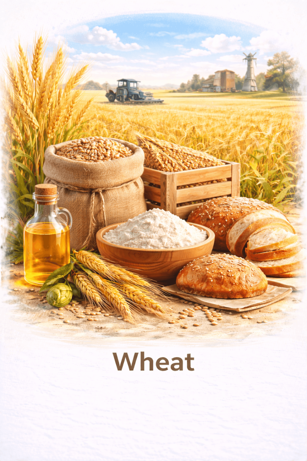 Milling and feed wheat grain